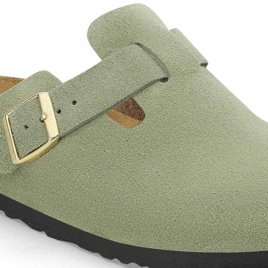 Birkenstock Leather Boston Soft Footbed